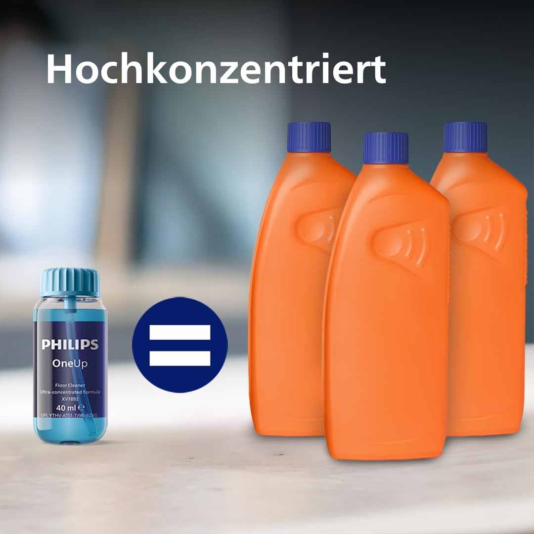 Philips OneUp Bodenreiniger Doppelpack – Optimiert elektrischen Wischmopp, präzise Dosierung, hochko