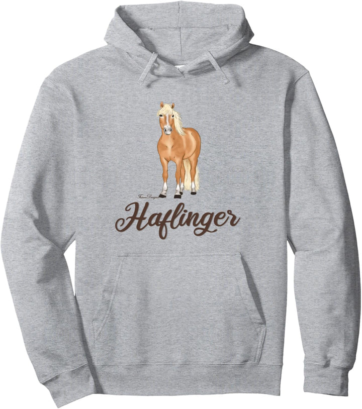 Haflinger Pferde Kopf niedliches Pferdereiter Pullover Hoodie