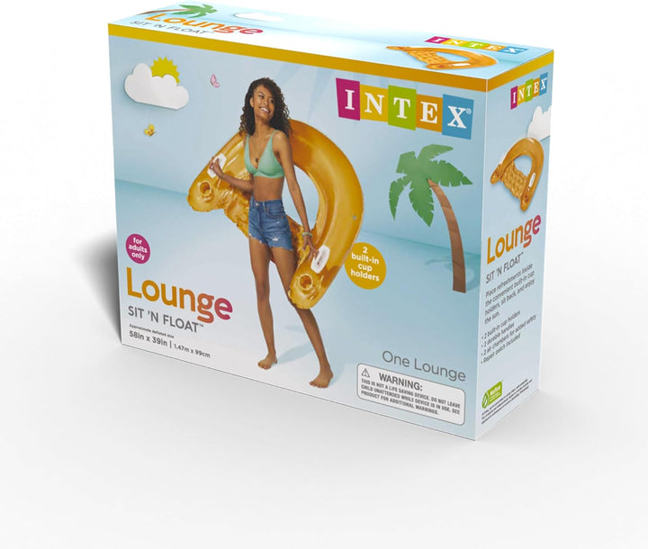 INTEX Sit'n Float aufblasbarer Poolsessel, halbtauchig, aufblasbar Sortiert, Sortiert