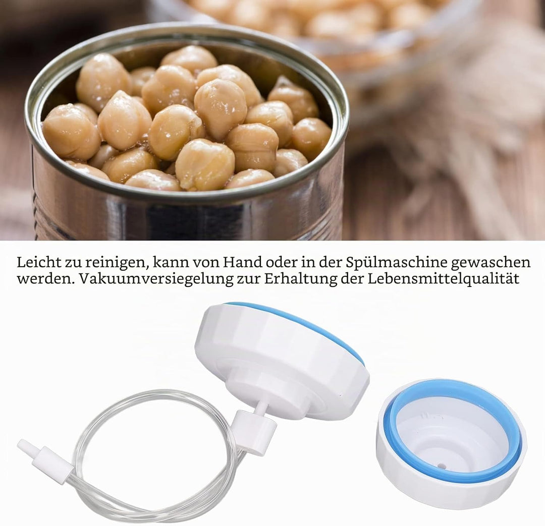 Fdit Glas-Vakuumierer, Manuelles Vakuumversiegelungs-Set mit Schlauch, Lebensmittel-Vakuumierer, Dos