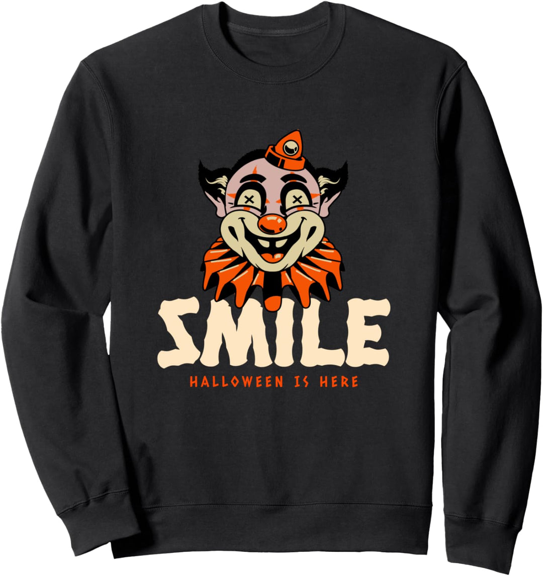 Halloween Clown Gruselig Kostüm Sweatshirt