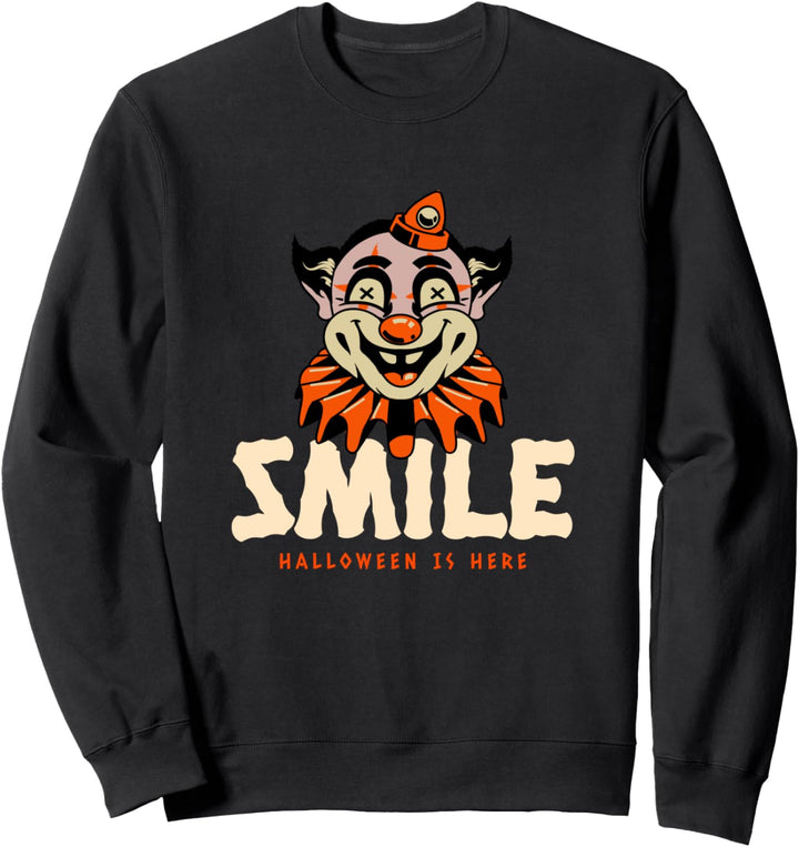 Halloween Clown Gruselig Kostüm Sweatshirt