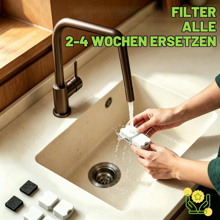 Katzenbrunnen Filter 6er Pack: 6 Kohlefilter + 6 Schwammfilter Hält das Wasser Frisch und Sauber, 2-