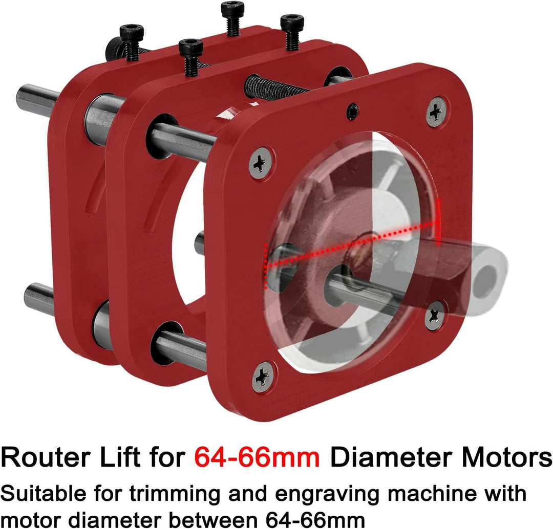 Router Liftsysteme für 64 Bis 66 Mm Durchmesser Motoren, 51 Mm Hub Metall Manual Router Lift Basi