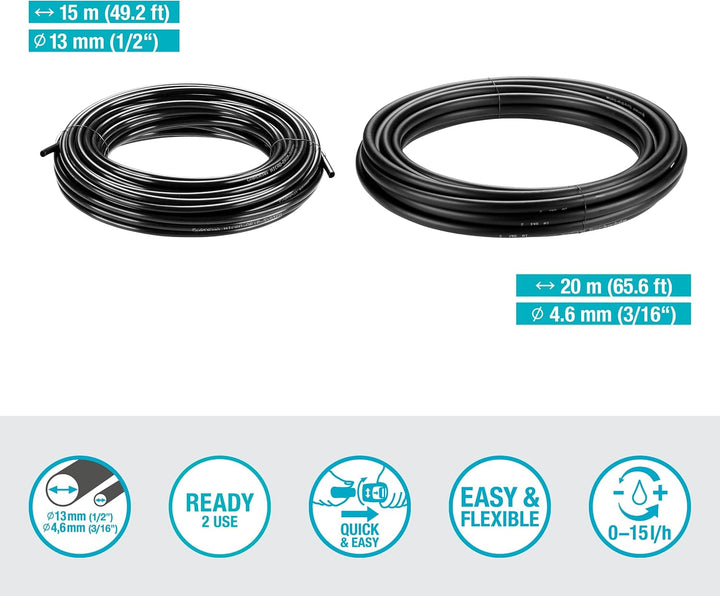 Gardena Micro-Drip-System Tropfbewässerung Set Terrasse (30 Pflanzen): Starter-Set sofort einsatzber