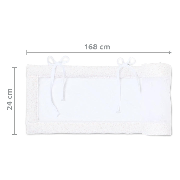 babybay Nestchen Mesh/Bettumrandung für Beistellbett/Stossschutz für Baby Bett, passend für Modell M