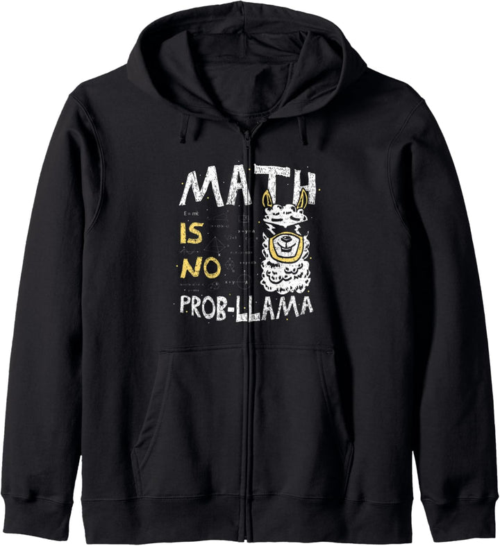 Funny Lama: Math Is No Prob-Llama - Mathe Kapuzenjacke
