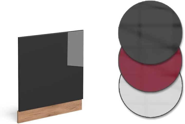 Vicco Frontblende R-Line, Anthrazit Hochglanz/Goldkraft Eiche, 60 cm ohne Arbeitsplatte Anthrazit Ho