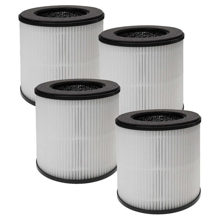 vhbw 4x Luftilter kompatibel mit Acekool B-D02F Luftreiniger - Kombifilter Vorfilter + HEPA + Aktivk