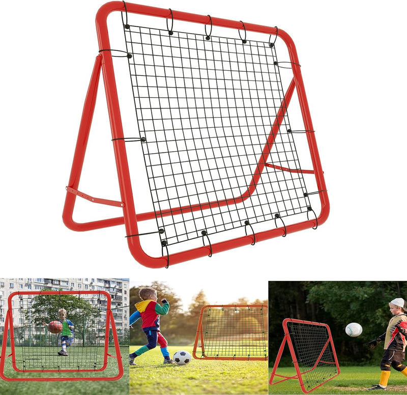 YRHome Fussball Rebound Netz Prellwand 100cm Kicker für Fussball Rückprallwand Verschiedene Ballspor