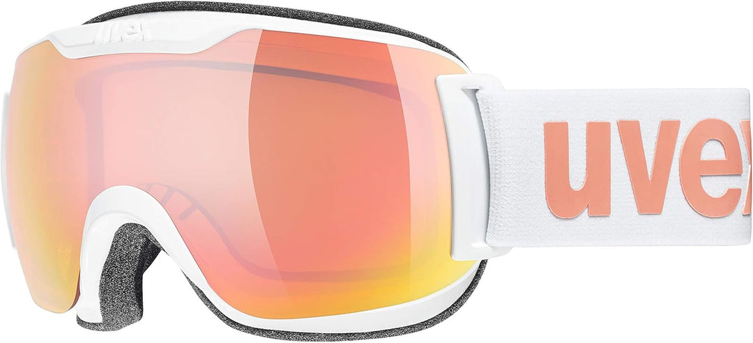 Uvex Unisex Downhill 2000 S Cv Skibrille (1er Pack) Einheitsgrösse white/rose-orange, Einheitsgrösse
