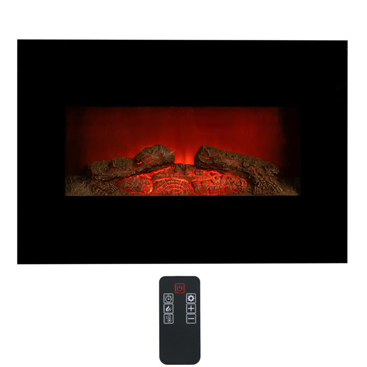 Classic Fire Elektrischer Kamineffekt-Ofen-1800W, Schwarz, 13x66x46 cm