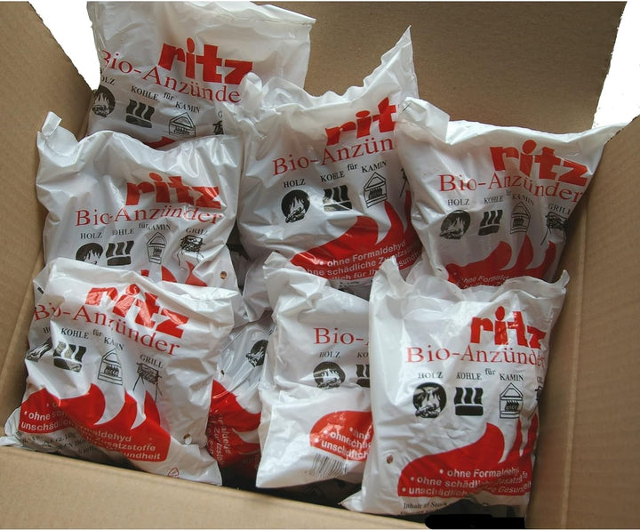 Ritz Bio Anzünder 650 Stück | Kaminanzünder | Holzanzünder | Grillanzünder | Brennholzanzünder | Hol