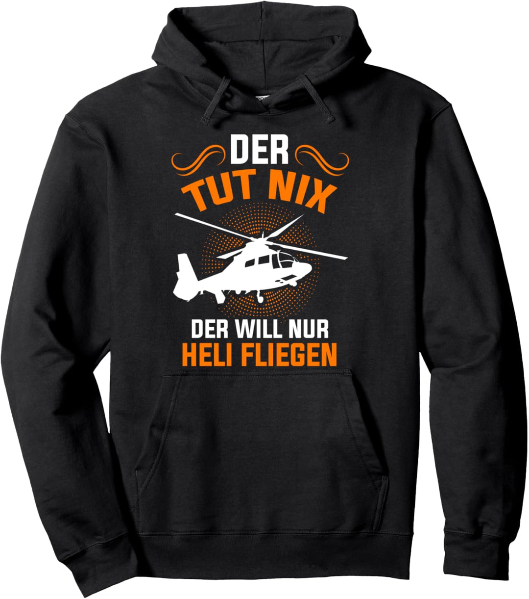 Heli Helikopter Hubschrauber Pilot Pullover Hoodie