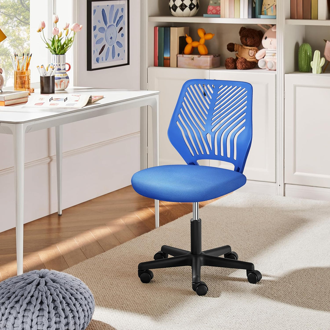 Yaheetech Bürostuhl Ergonomisch Schreibtischstuhl ohne Armlehnen Drehstuhl mit Rücklehne Arbeitsstuh