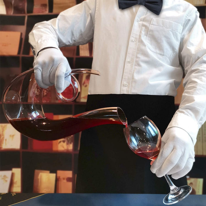 NUTRIUPS Weinkaraffe, Rotweinkaraffe, 1,2L Bleifreie Kristallweinkaraffe, Rotwein Dekantierer, Dekan