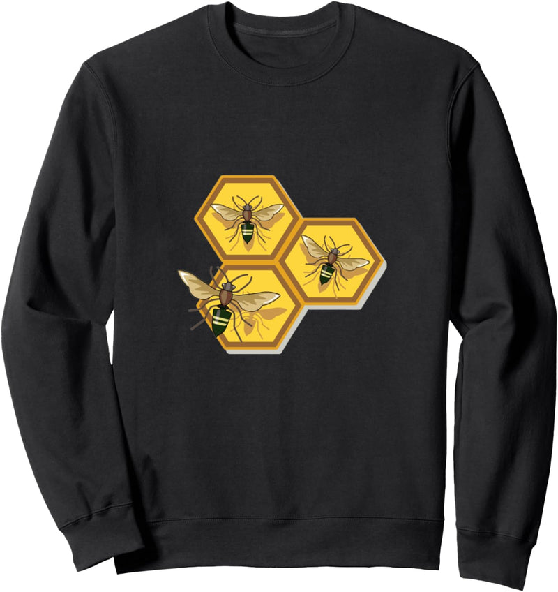 Bienen in Wabe Sweatshirt