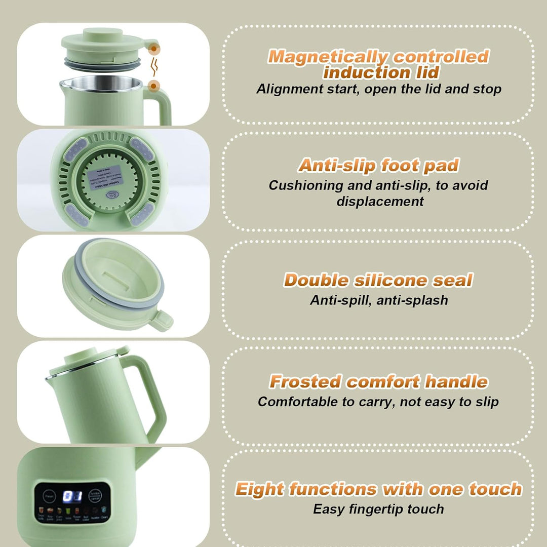 Sojamilchbereiter,20 Unzen Automatischer pflanzenmilchbereiter,für die Zubereitung von Mandel-, Hafe