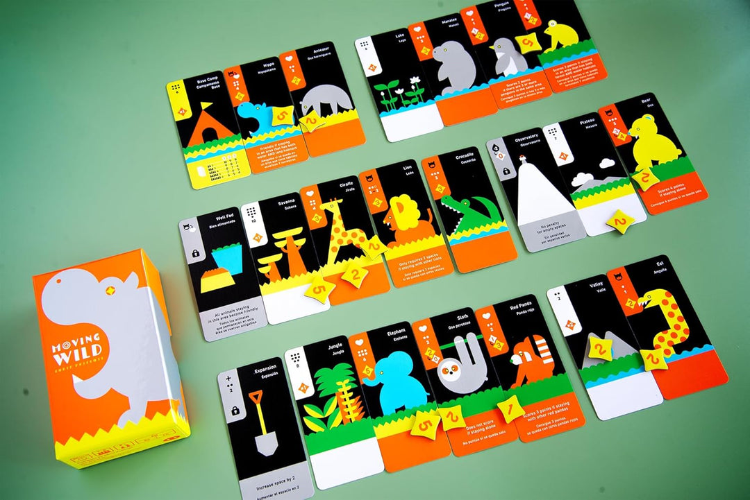 Oink Games "Moving Wild • Strategic &amp; Creative Card Game for Family &amp; Friends • Wildlife-Themed Fami