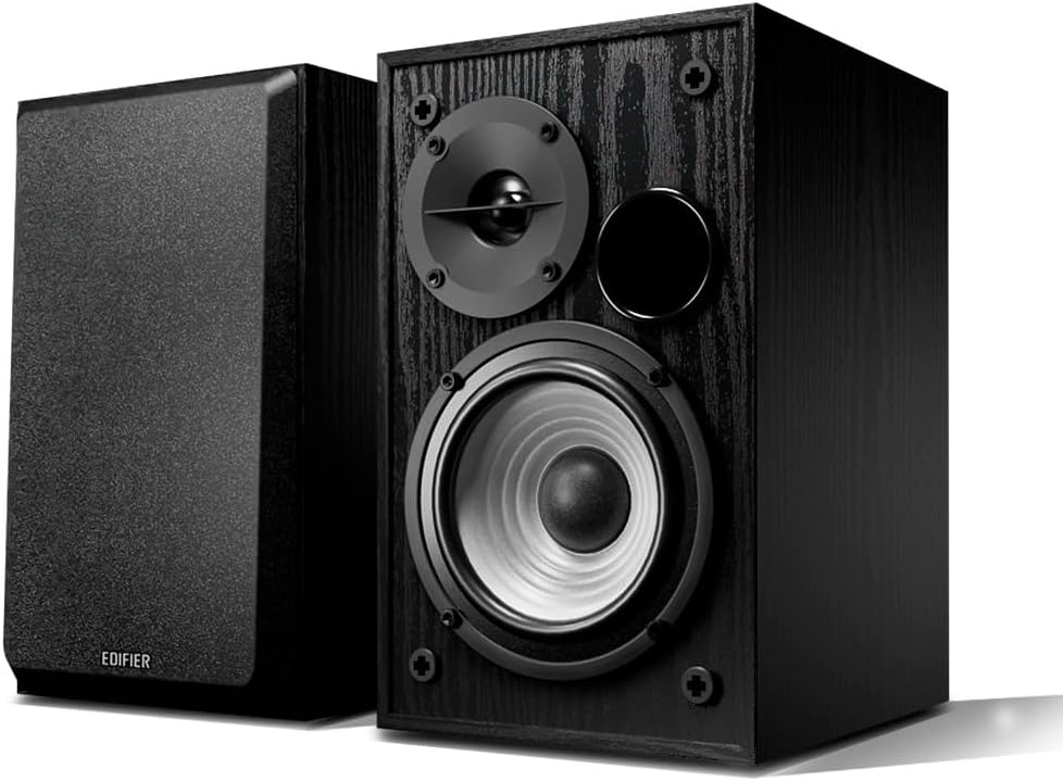 Edifier R990BT Bluetooth 5.4 Bücherregal-Lautsprecher, 2.0 Aktiv Multimedia Sprecher, 24W Ausgangsle