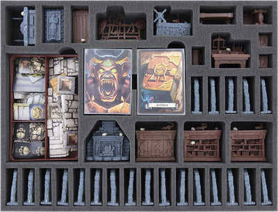 Feldherr Schaumstoff-Set + Tokenhalter kompatibel mit HeroQuest (2021) - Grundspielbox