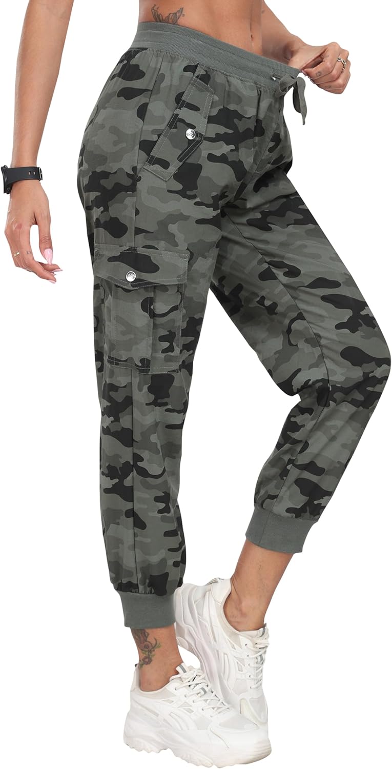 JINSHI Hosen Damen Cargohose Wanderhose Leichte Jogginghose Freizeithose Funktionshose Outdoorhose m