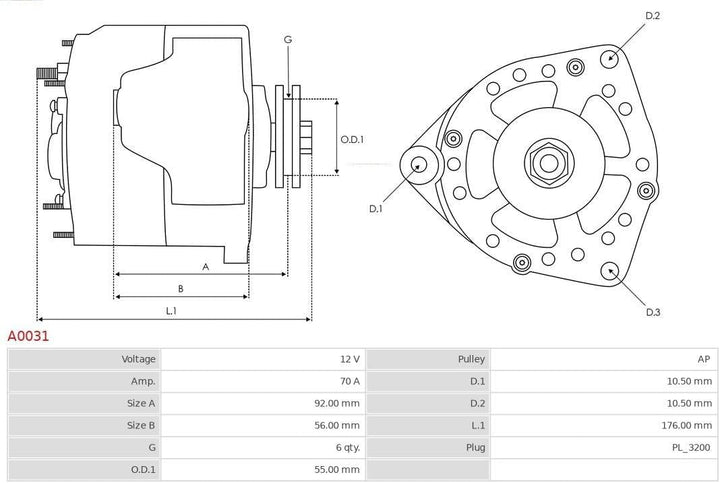 ASPL A0031 Lichtmaschinen