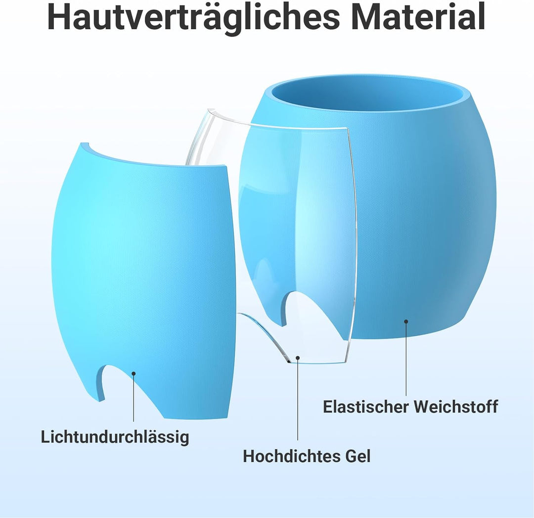 Comfytemp Gel Kühlmütze Migräne Maske, Dehnbare Kühlpads Headache Relief Hat, Kaltkompressionstherap