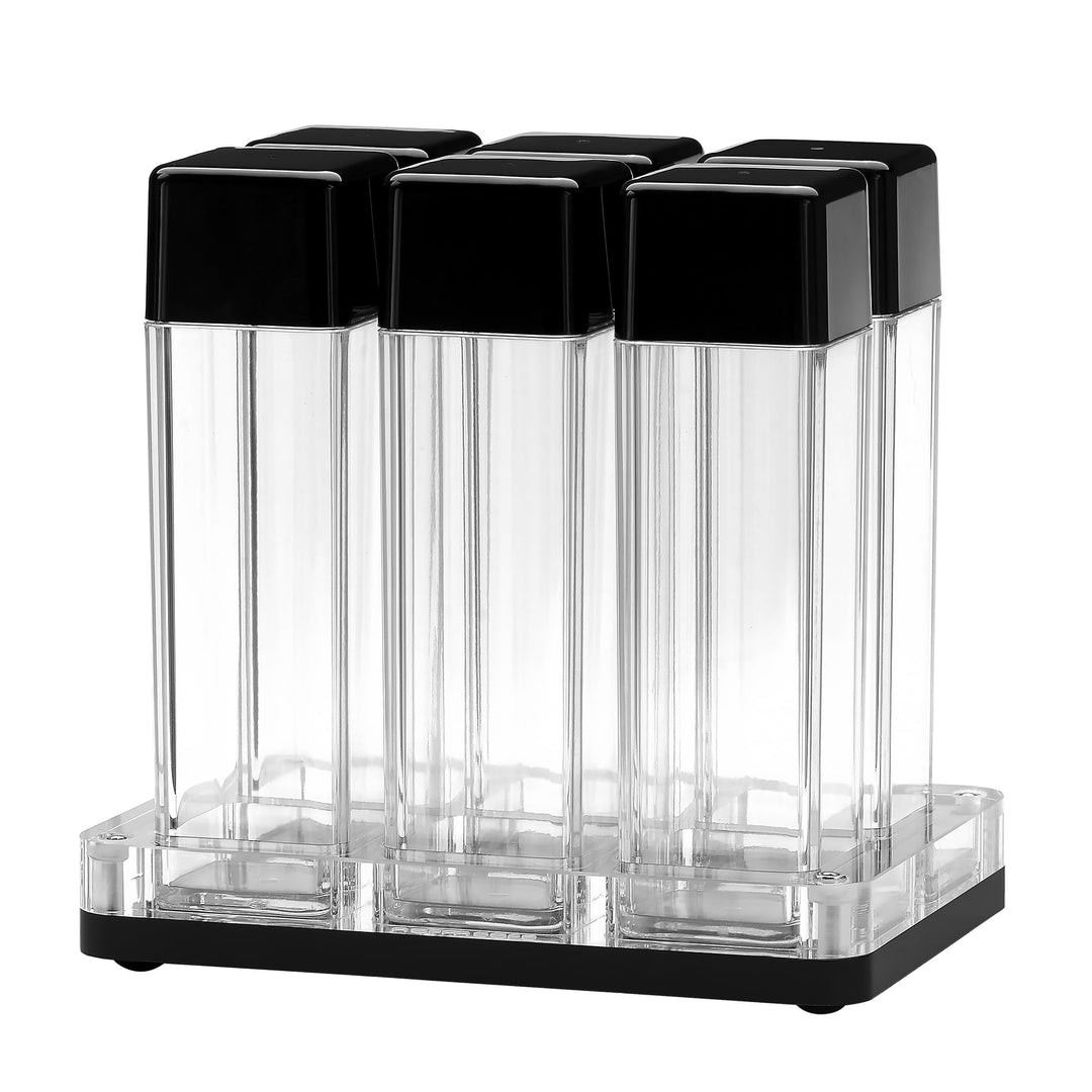 Normcore 6 Tuben Kaffeebohnen Behälter mit Ständer und Trichter - Einzeldosis-Kaffeebohnengewölbe -
