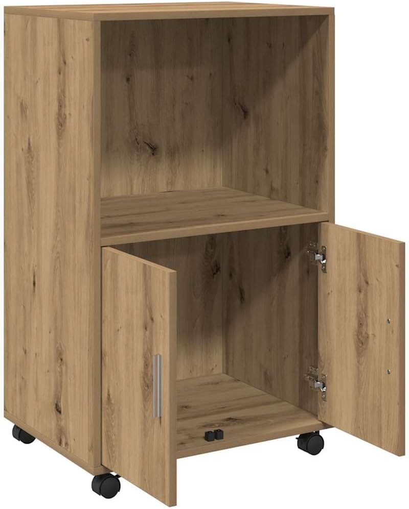 vidaXL Rollschrank, Büroschrank mit Stauraum, Aktenschrank für Wohnzimmer Büro, Bürocontainer Schran