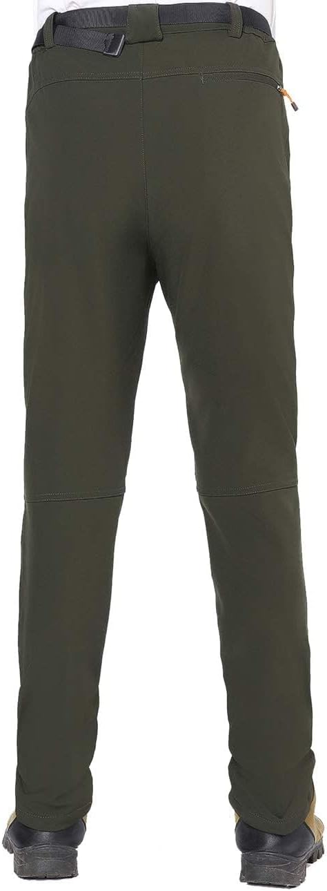 BenBoy Herren Wanderhose Wasserdicht Softshellhose Outdoorhose Winddicht Warm Gefüttert Skihose Snow