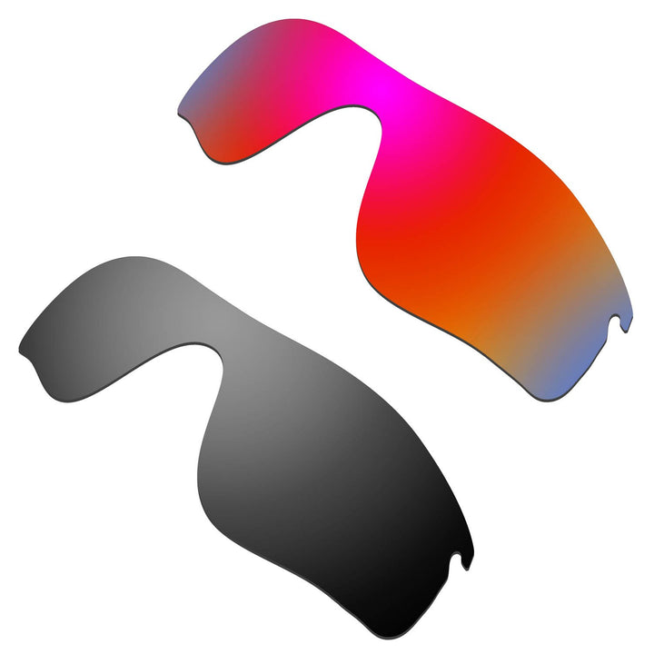 HKUCO Verstärken Ersatz-Brillengläser für Oakley RadarLock Path Rot/Schwarz TAC Polarisiert