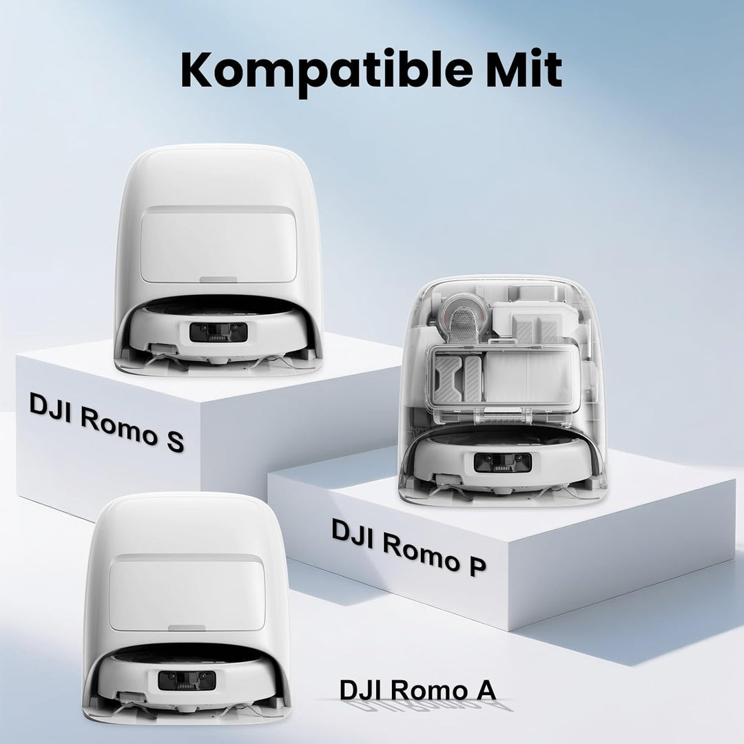 8 Stück Antibakterielle Staubbeutel Zubehör für DJI Romo P, Romo S, Romo A Saugroboter, Ersatzbeutel