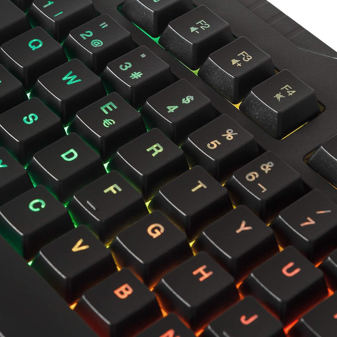 Mars Gaming MRK0PORTU, Gaming Tastatur, RGB Regenbogen Hintergrundbeleuchtung, Antighosting, Portugi
