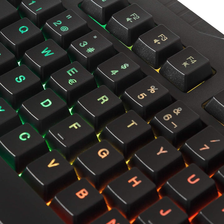 Mars Gaming MRK0PORTU, Gaming Tastatur, RGB Regenbogen Hintergrundbeleuchtung, Antighosting, Portugi