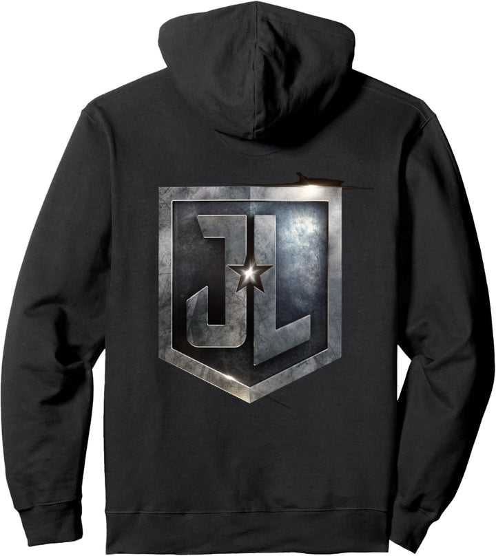 DC Justice League-Logo metallisch Pullover Hoodie