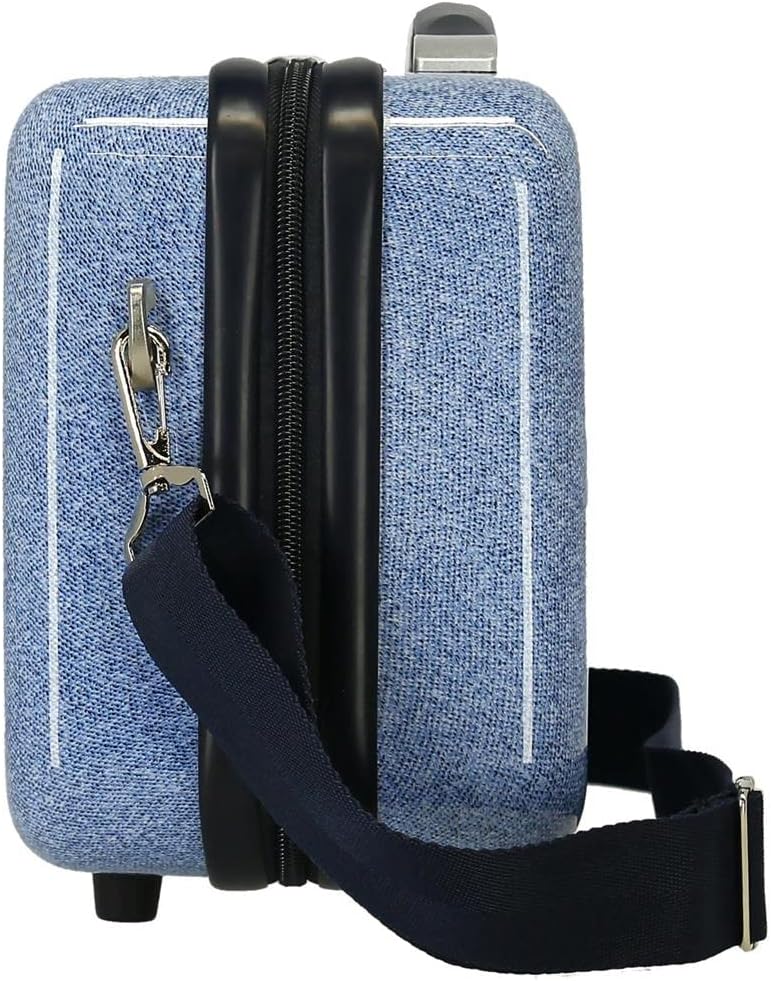 Disney Minnie Make it Rain Bows Verstellbarer Kulturbeutel mit Schultertasche, Blau, 29 x 21 x 15 cm