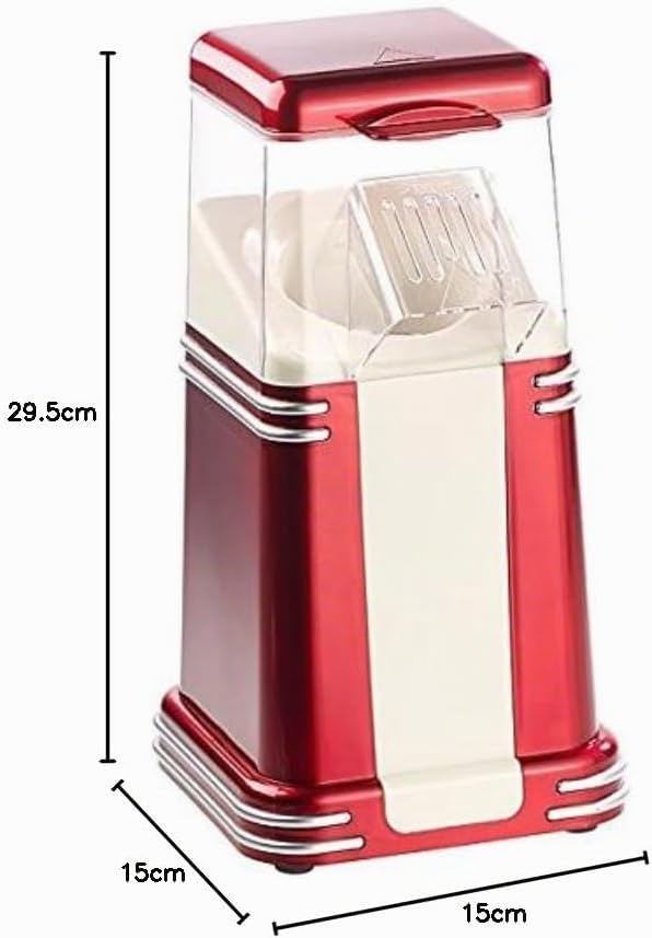 Rosenstein & Söhne Popkornmaschine: XL-Heissluft-Popcorn-Maschine für bis zu 100 g Mais, 1.200 Watt