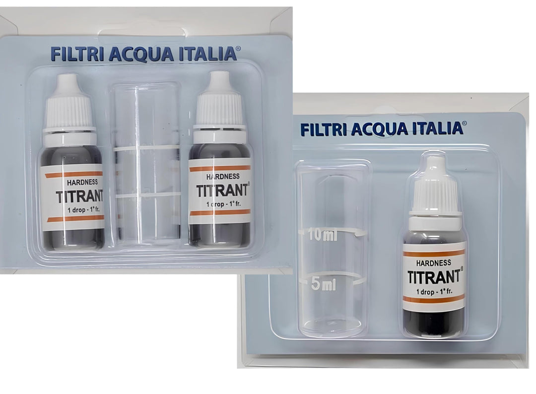 Wasserfilter Italien Titrant 3 Set Analysen Wasserhärte (Grad Francesi) - Tester Härte einmalig Reag