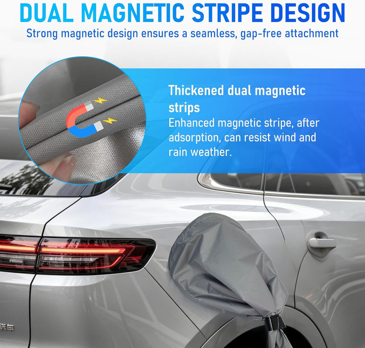 Magnetische Regenabdeckung für Elektrofahrzeug EV-Ladestecker, geeignet für EV-Ladegeräte wasserdich