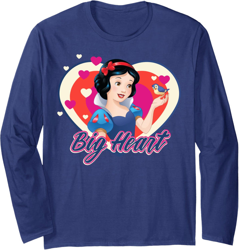 Disney Snow White Big Heart Cartoon Heart Portrait Langarmshirt