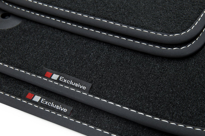 teileplus24 EF204 Fussmatten Gummimatten Exclusive-line Design kompatibel mit VW Passat B6 B7 Varian