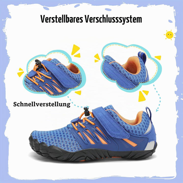 SAGUARO Jungen Mädchen Barfussschuhe Atmungsaktiv Badeschuhe für Kinder Gr.24-36 24 EU Barfuss Blau,