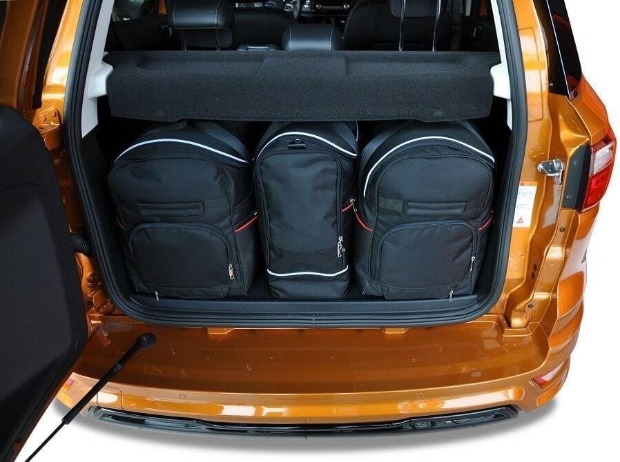 KJUST Dedizierte Kofferraumtaschen 3 STK kompatibel mit Ford ECOSPORT II 2017+