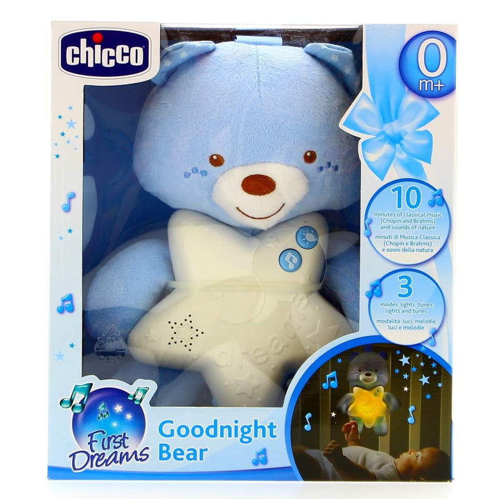 Chicco 00009156200000 Gute Nacht Bärchen, blau, Blau