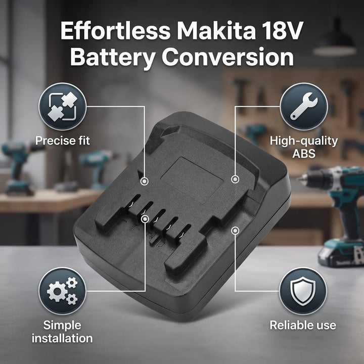 Eujgoov Batterieadapter für 18V BL Lithiumbatterie für Metabo 18V Lithiumbatterie Zubehör