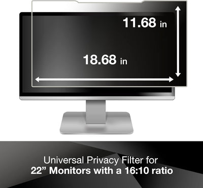 3M PF22.0W Blickschutzfilter Standard für Desktops 55,9 cm Weit (entspricht 22,0" Weit) 16:10, 55,9
