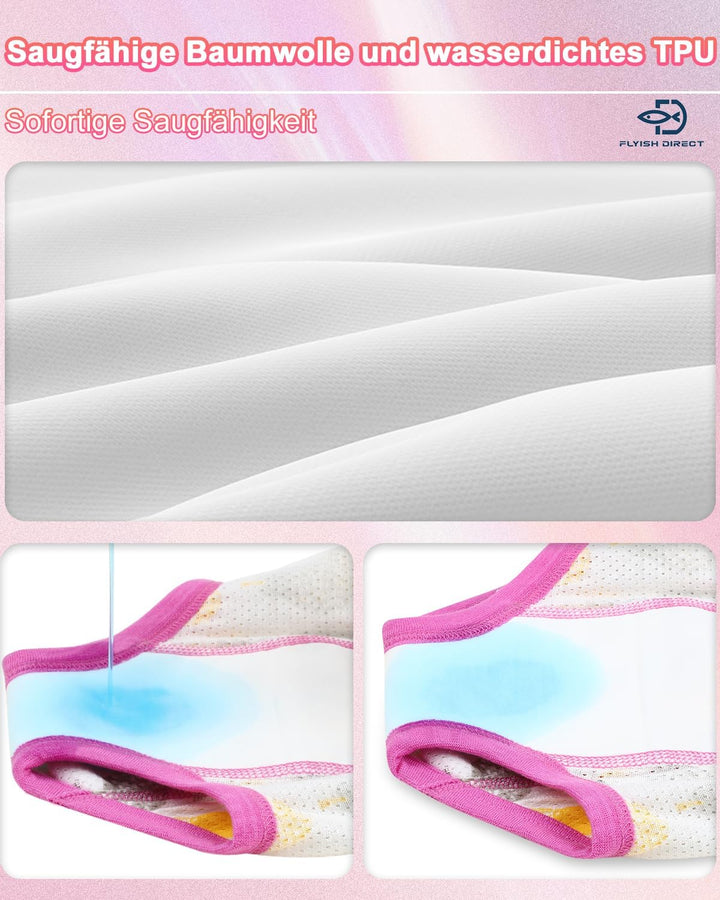 FLYISH DIRECT Töpfchen Trainingshose, 6 Stück Hohle Trainingshose, Atmungsaktiv und Weich Baumwolle