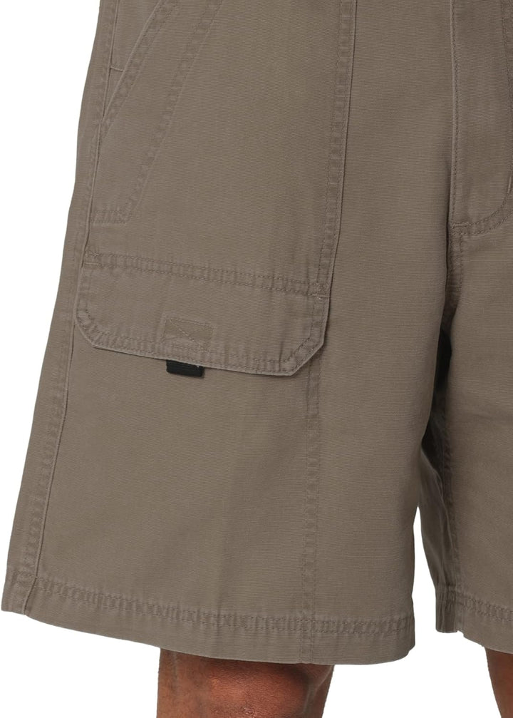 Wrangler Authentics Big & Tall Canvas Hiker Short, Earth Green, 48