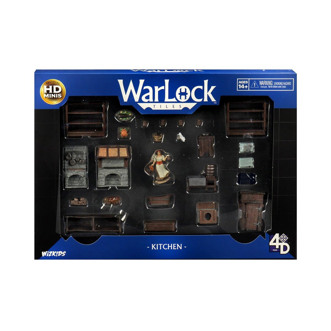 WizKids , Warlock Tiles: Accessory - Kitchen, 1 + Players, Ages 12+, 30 to 60 Minutes Playing Time W